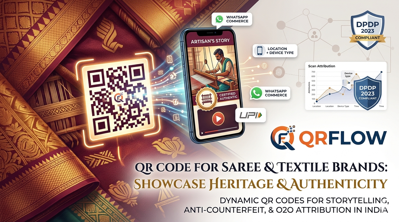 QR Code for Saree & Textile Brands: Showcase Heritage & Authenticity in India